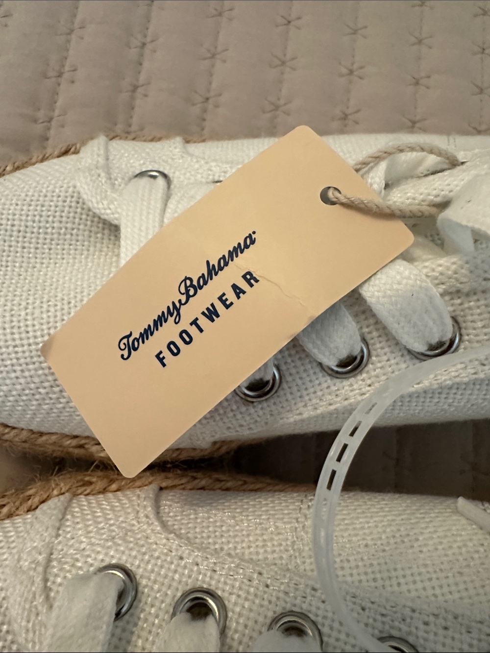 NWT Tommy Bahama Galana White Espadrille Platform Sneaker 8M - Picture 8 of 12